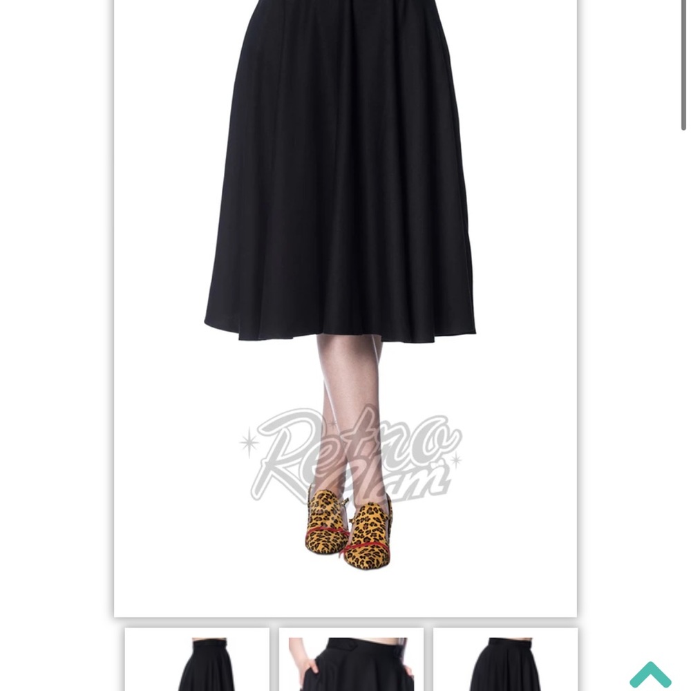 Chic Black Midi Skirt